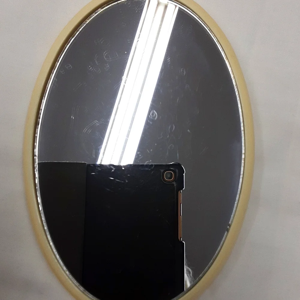 Vintage Celluloid Handheld Vanity Mirror